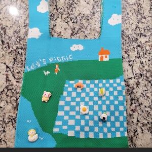 Pin Paint "Let's Picnic" knitted shoulder bag